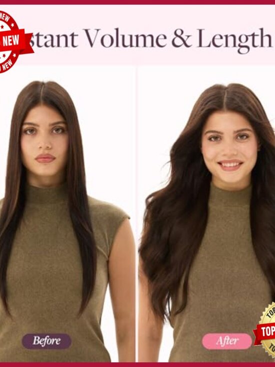 18 Inch Human Hair Extensions, Micro Beaded Weft, 100g, Straight Silky Remy main image 6